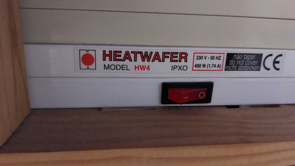 Placa Radiadora de Aquecimento Heatwafer HW4, baixo consumo