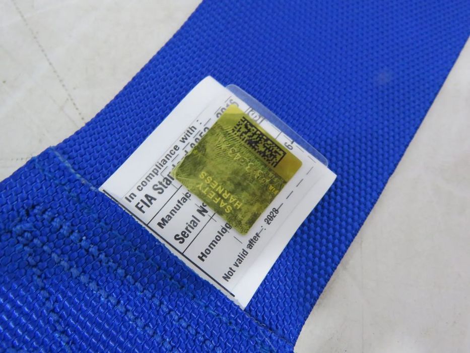 Cinto Sparco 6 Pontos com homologação FIA Azul 3''
