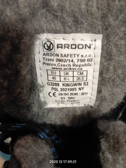 Робочі зимові черевики Ardon Kingwin S3