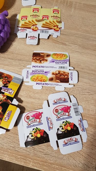 Warzywa i pudełka