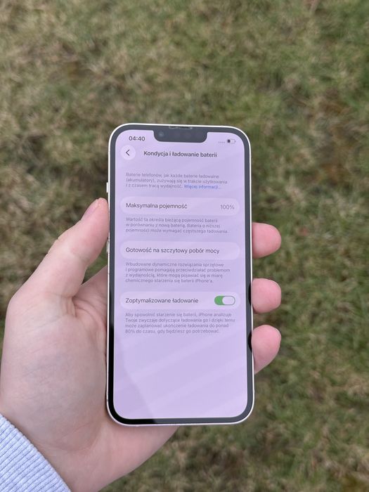 Telefon iPhone 13 128GB 100% Bateria Apple Biały