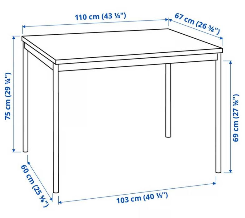 Mesa de refeição com 4 cadeiras IKEA