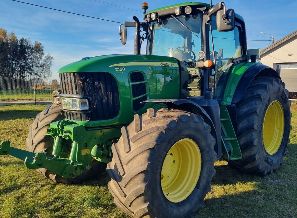 John Deere 7430 premium 193KM pneumatyka klima
