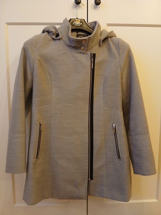 Płaszczyk szary na suwak