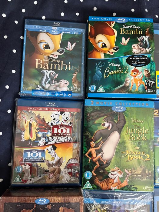 Disney/ Pixar Blu-Ray Bambi, Dumbo, Cinderela, Brave, Up, Rei Leão