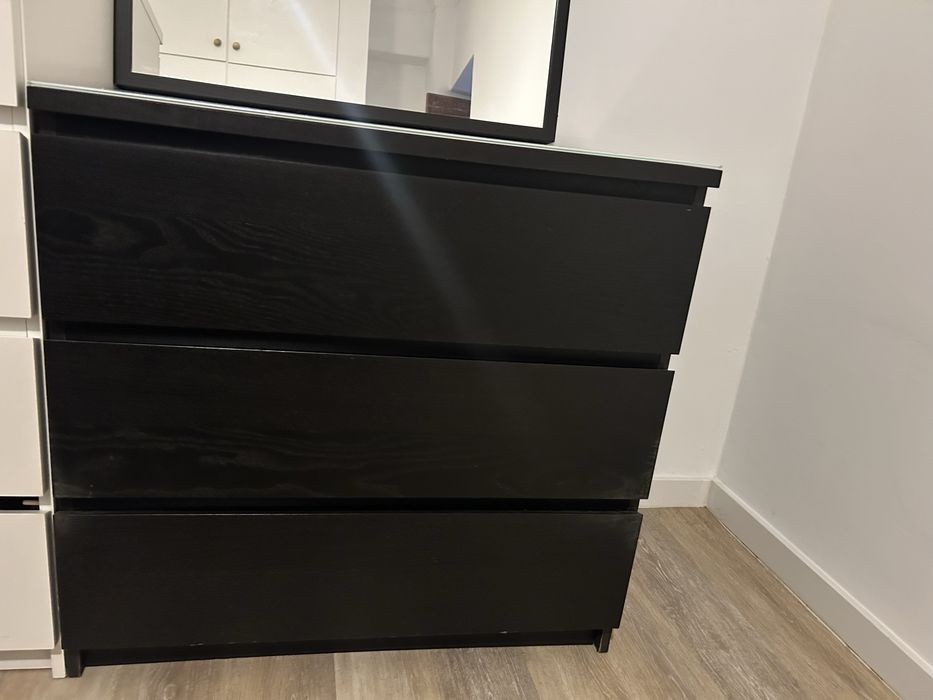 MALM Armários e soluções de arrumação, pret-cast, 80x78 cm