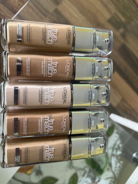 Podklad do twarzy True match 30ml set 5 sztuk