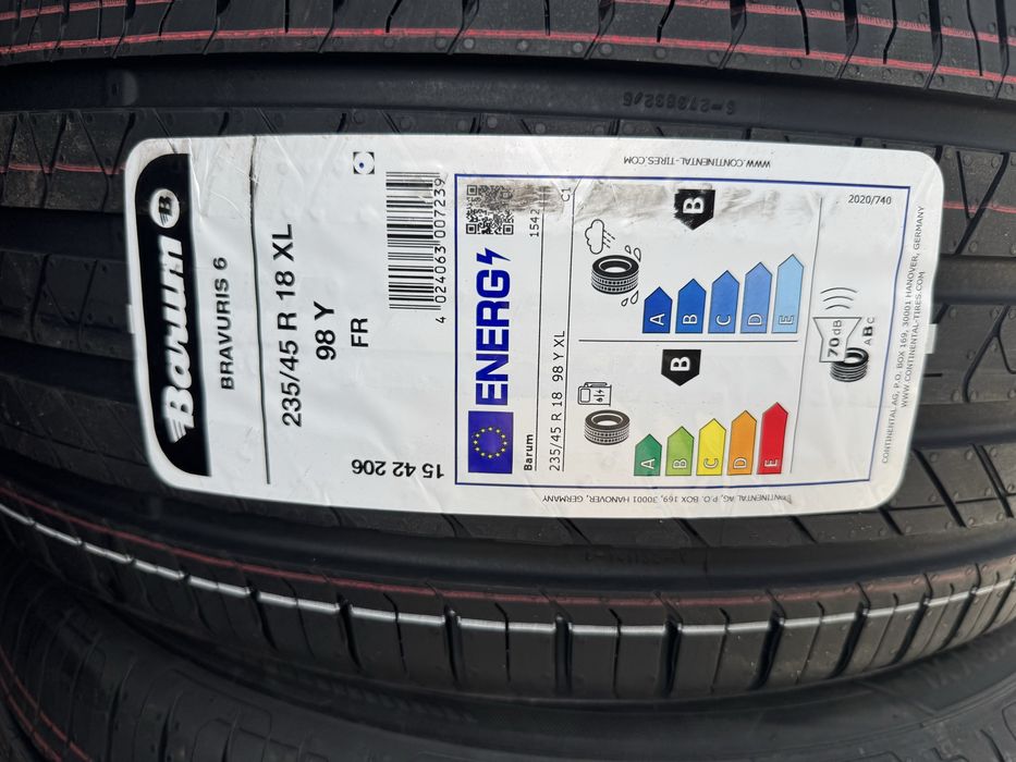 Nowe opony letnie 235/45/18 Barum Bravuris 6
