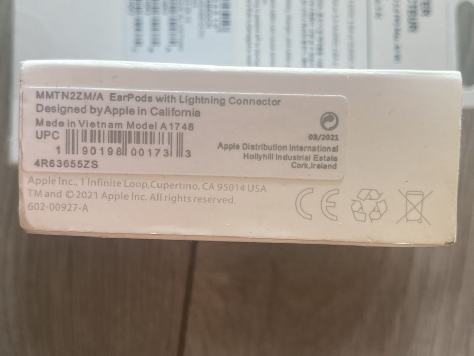 Nowe Oryginalne Słuchawki Przewodowe iphone Lighting Apple