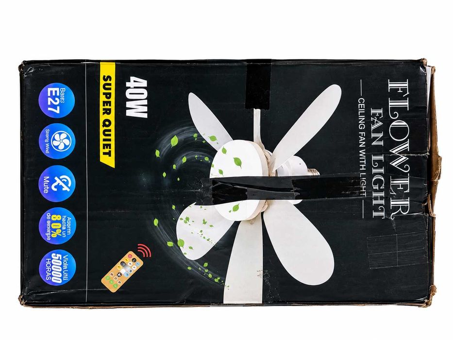 Wentylator Sufitowy Z Lampą LED 40W + Pilot