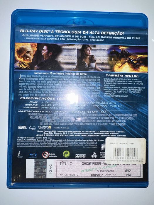 Filme blu-ray Ghost rider