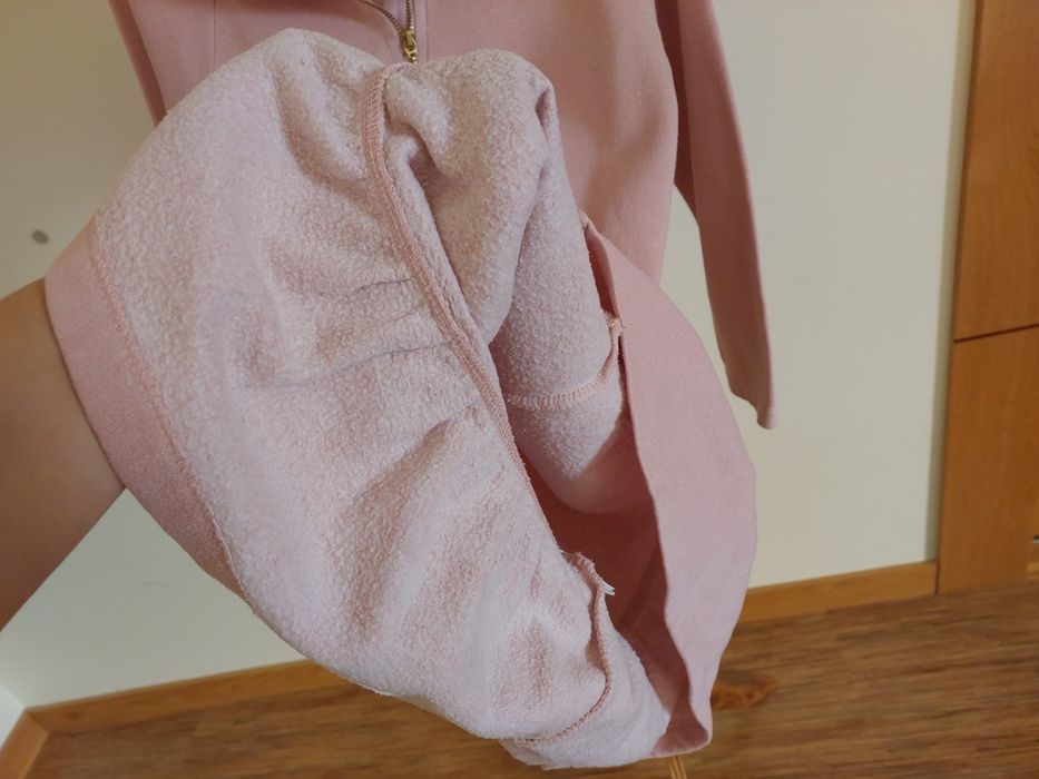 Vestido Rosa Inverno Cardado