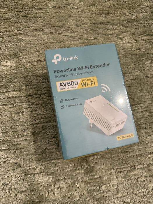 Extensor Wi-Fi Powerline 2 saídas Ethernet Novo