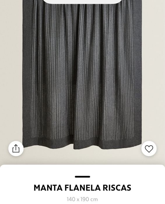 Mantas Flanela riscas ZaraHome