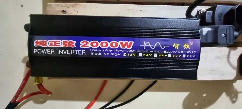 Инвертор чистая синусоида 2000 Вт для газового котла и насоса
