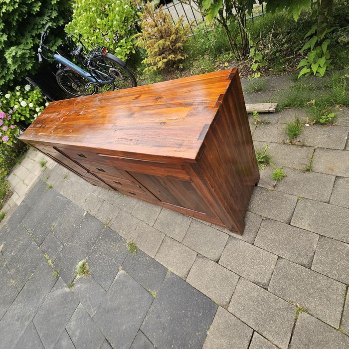 Drewniana komoda kolonialna 180x85,5x44,5