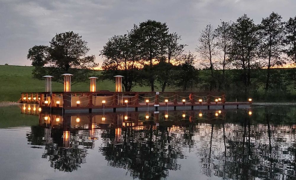 Pomost Pływający Pomosty Pływające Platforma Wyspa Rower wodny molo