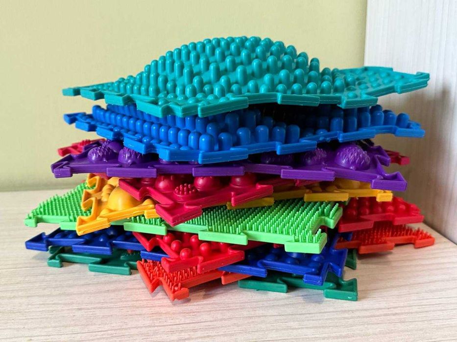 Ортопедичний масажний килимок масажер 10 пазлів  Коврик ортопедический