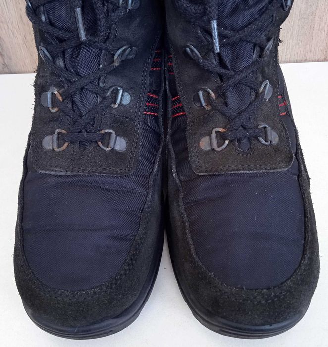 Німецькі черевики, жіночі напівчеревики, чорні термочоботи, зима, р 40