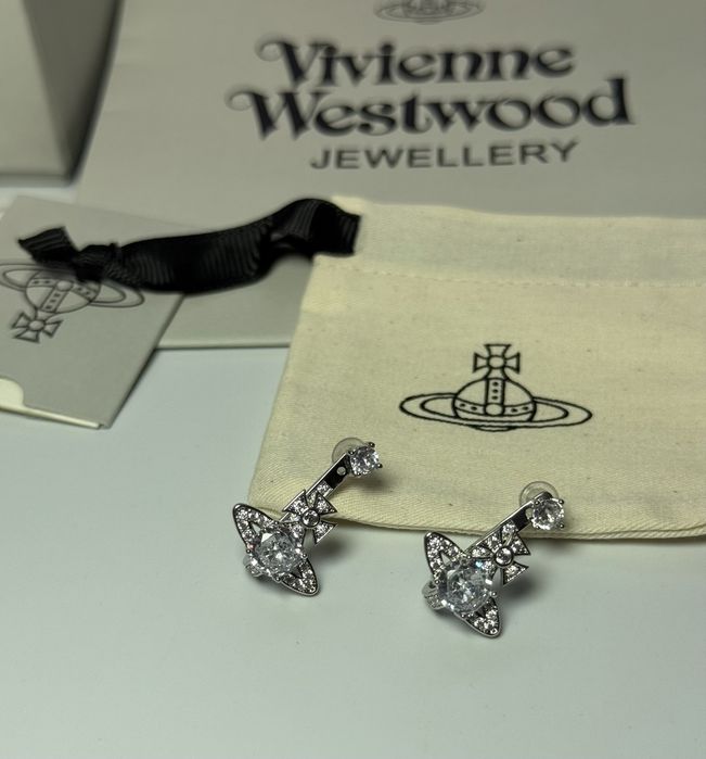 Сережки жіночі Vivienne Westwood з камнями