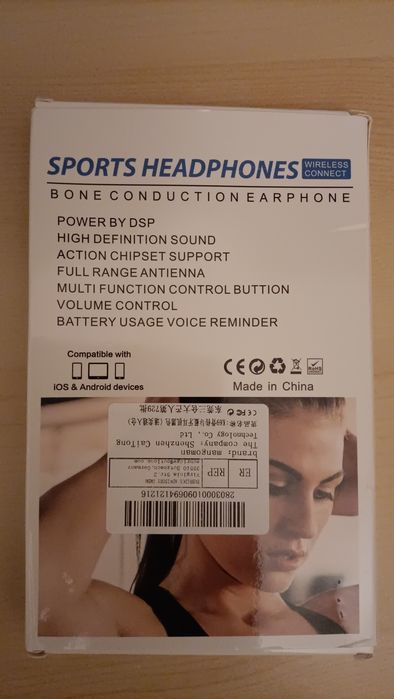Fones wireless condução óssea