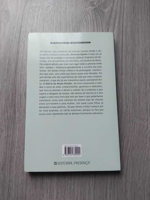 Livro A Alquimia do Amor de Nicholas Sparks