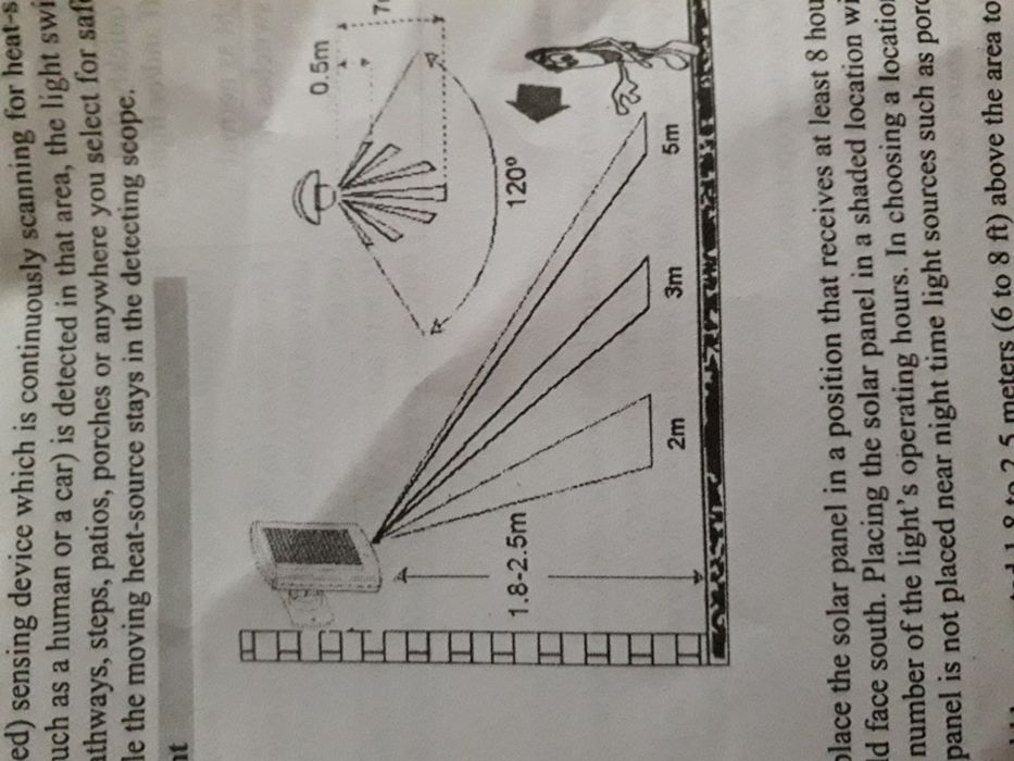 Holofotes de 120 led com Luz solar e sensor movimento á prova de água