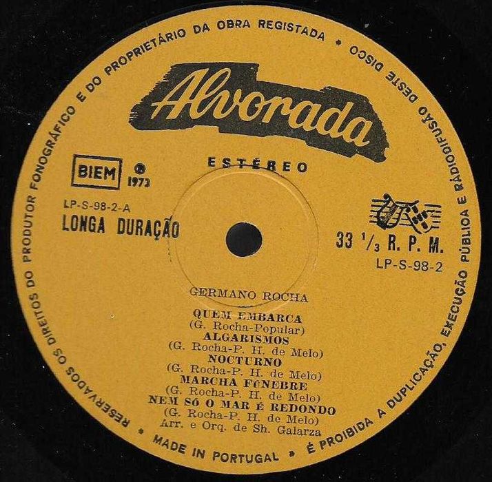 Germano Rocha - - - - - Germano Rocha - - - - - LP