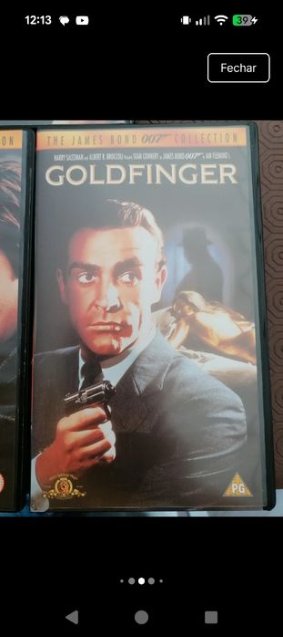 5 cassetes VHS da série James Bond 007