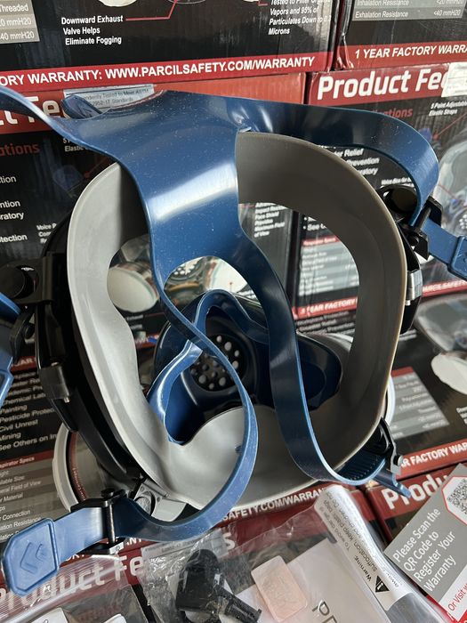 Маска панорамна PARCIL PD 100 повнолицева респіратор протигаз фільтрп