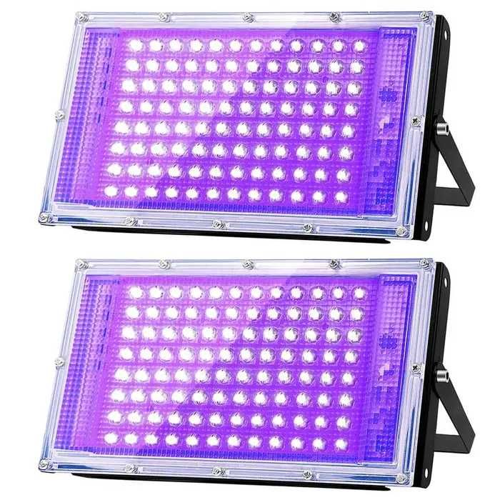Lampy UV Glostars Zestaw 2 szt. Ultrafiolet 100W LED wodoodporne