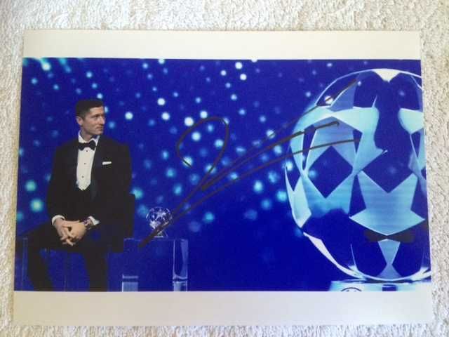 Robert Lewandowski oryginalny autograf RARYTAS