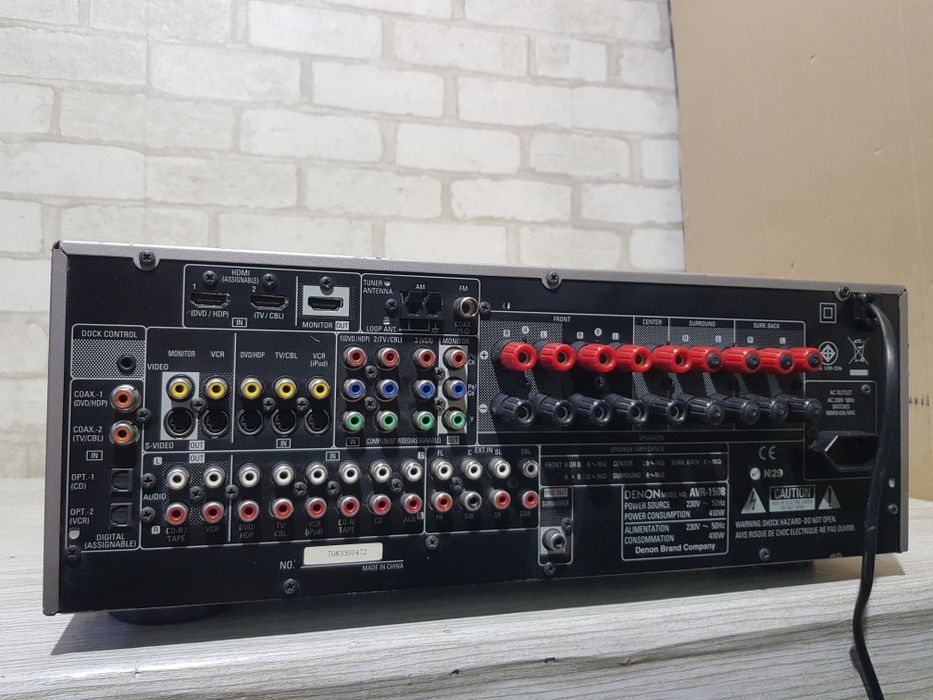 Пульт!7.1AV ресивер/підсилювач  Denon AVR-1508 5×75Вт HDMI б/у з Німеч