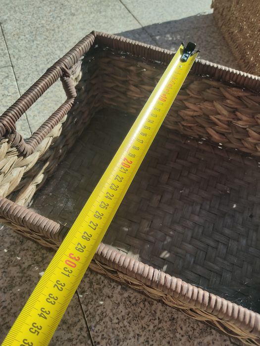 Cesta de vimes para arrumação