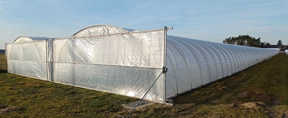 Nowe tunele foliowe 7.5x3x32m tunel foliowy na truskawki
