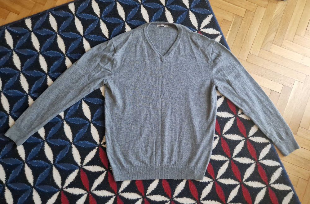 Sweter Męski szary AVENUE XL dla wysokiego - NOWY, TANIO, Warszawa