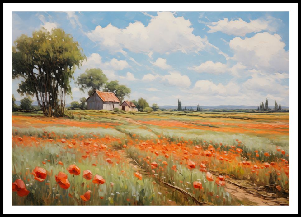 Plakat 100x70cm Szeptające Makowe Pola
