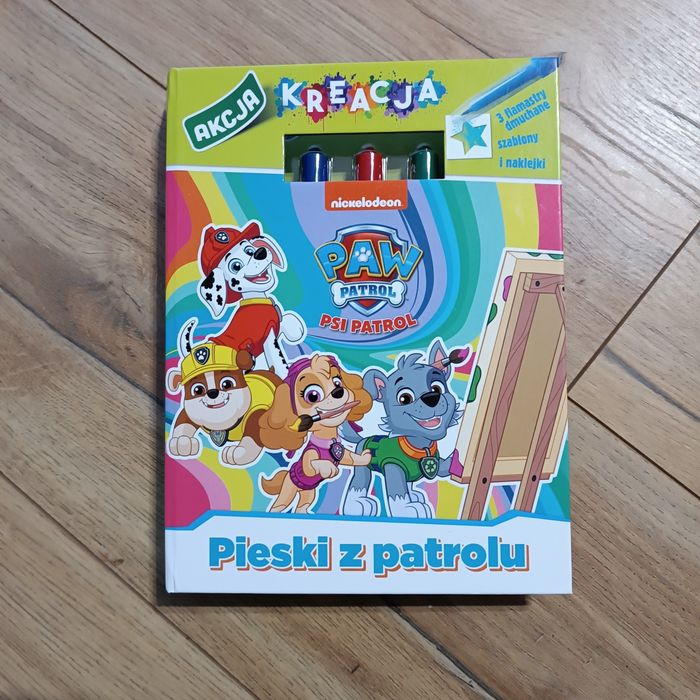 Książeczka Psi Patrol z flamastrami kolorowanka