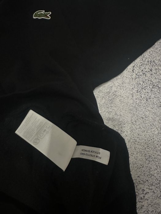 Чорна кофта Full zip Lacoste  M