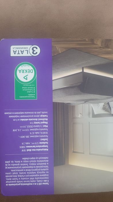 Taśma LED z regulacją barwy - ciepła. 5m - 2 op(10m) 18W pilot