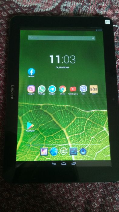 Планшет Empire Electronix m1009, ips 10.1", 2/8гб, 4я rk3188, чорний
