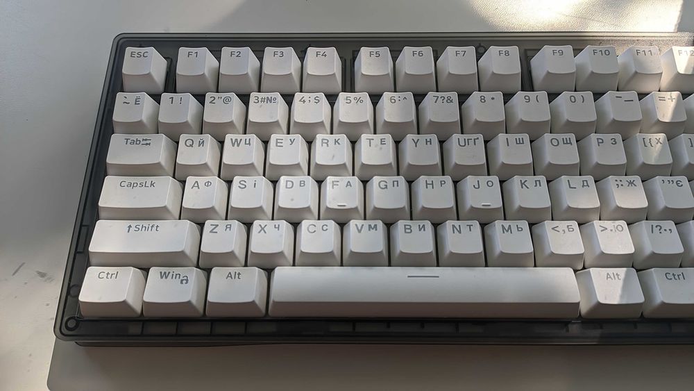 キーボード Wooting 80HE Zinc Alloy White Wooting 80HE 80% Keyboard Zinc Alloy White - ANSI - us