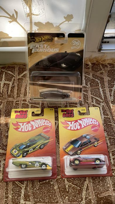 Hot Wheels Premium Fast & Furious + Hot Ones — 3 шт.