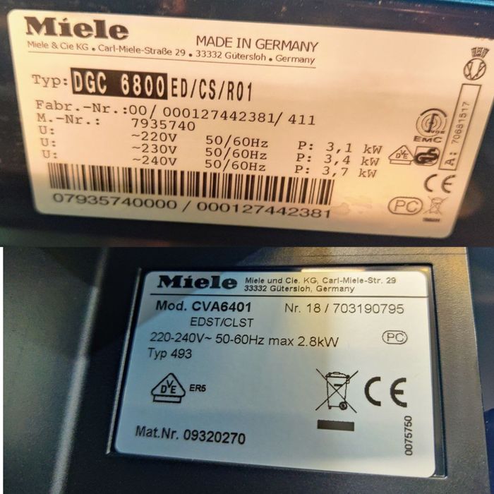 Топовий дуже гарний комплект Miele 3в1! Духовка-6800 та кофемашина6401