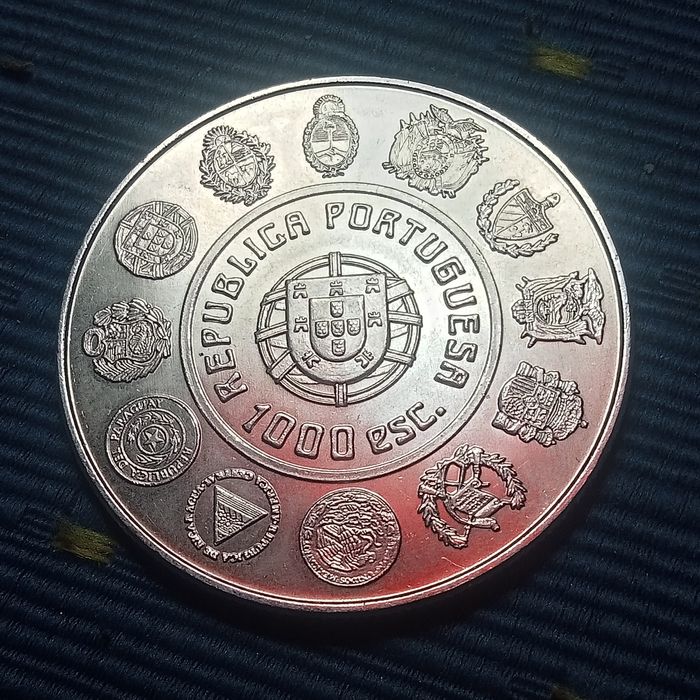 moeda 1000 escudos danca dos pauliteiros