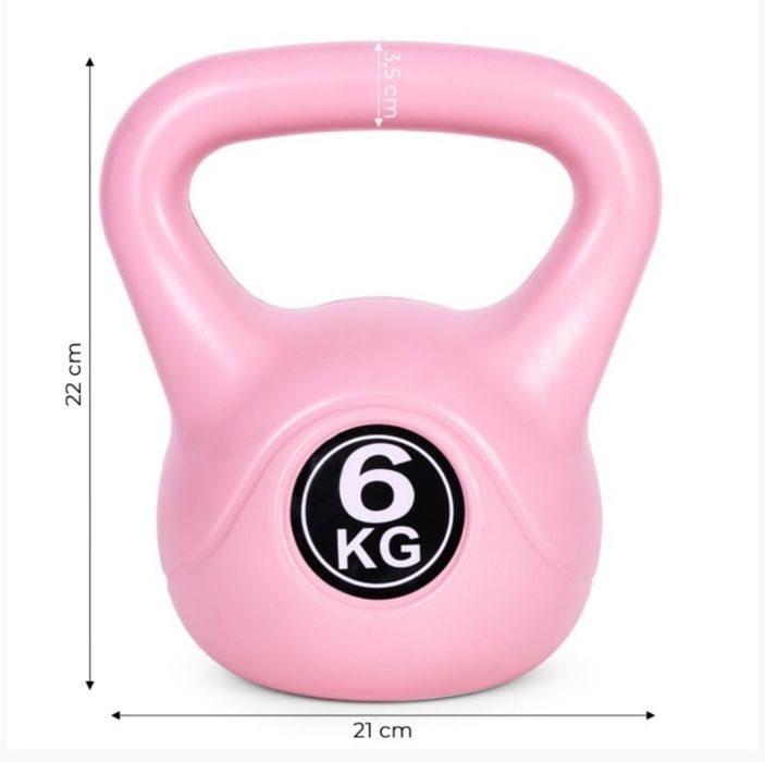 Kettlebell 6 kg para exercício, haltere, bola de peso, carga fitness