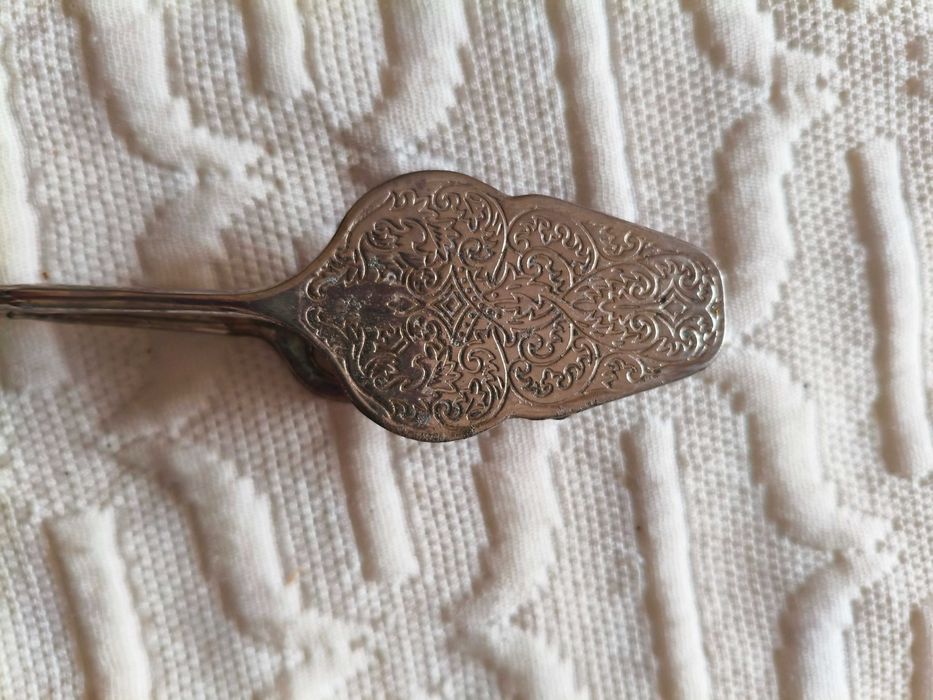Vintage cake server with silver plating434038196374097921