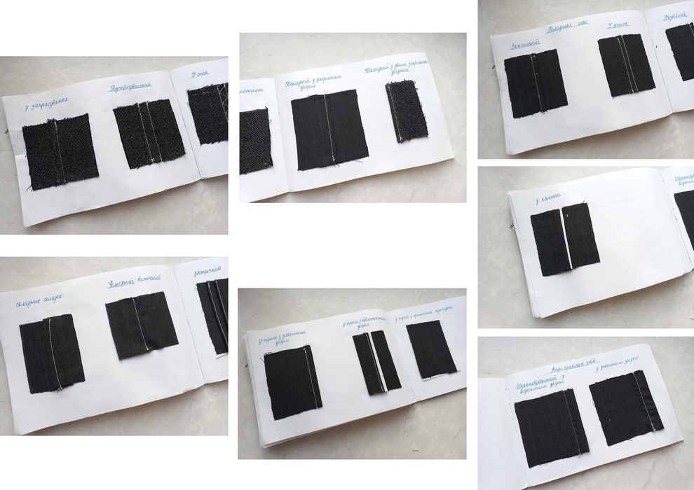 Технологія швейних виробів зразки пошиття практика Швейна технологія