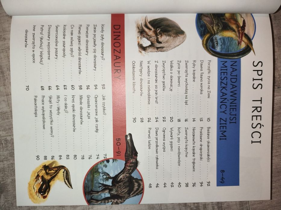 Encyklopedia dla dzieci dinozaury i życie prehistoryczne