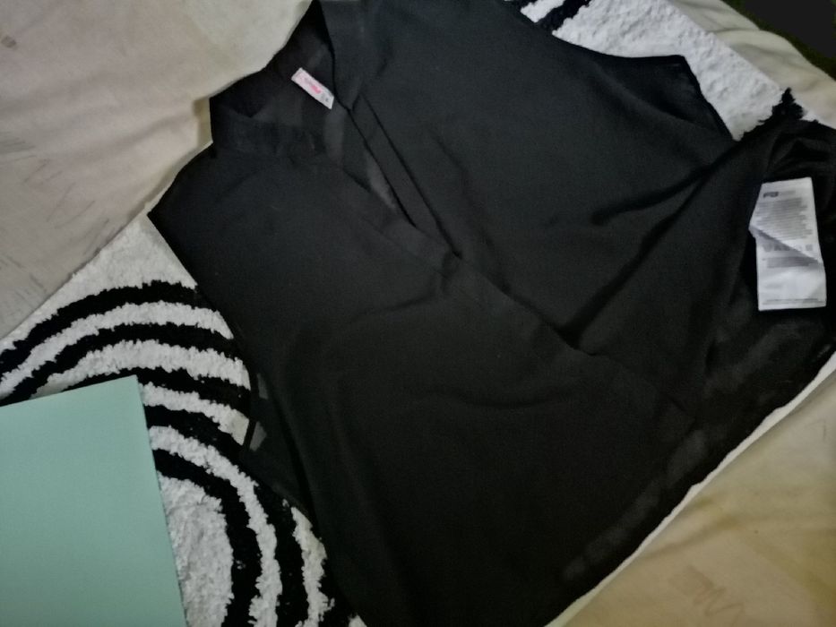 NEW YORKER swobodna lekka krótsza bluzka koszula crop top NOWA!